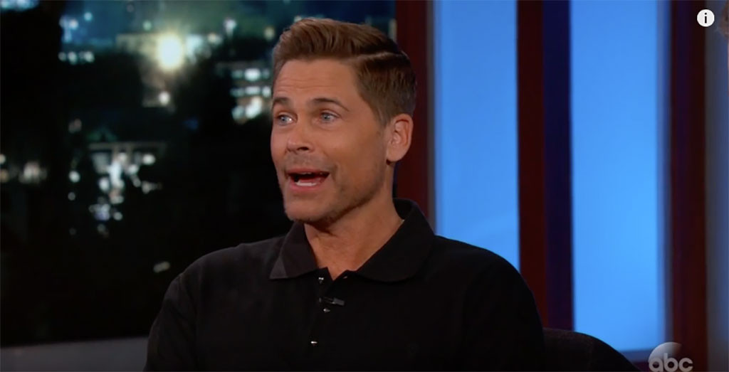 Rob Lowe, Jimmy Kimmel Live Rob Lowe, Jimmy Kimmel Live